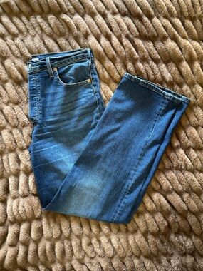 Levi's Women's Straight Leg Jeans - Dark Blue Denim